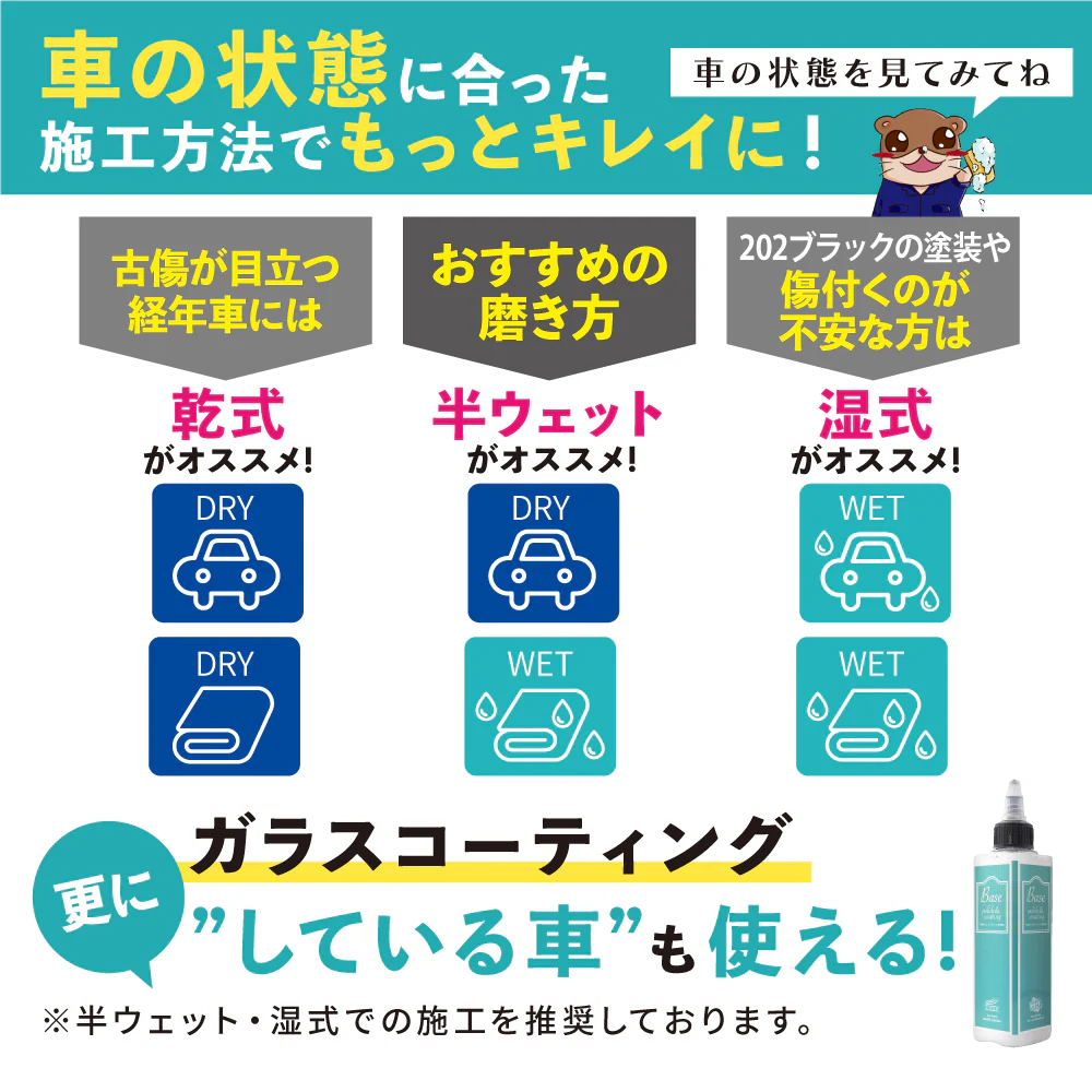 ながら洗車ベース　使い方